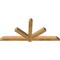Ekena Millwork Kennewick Rough Sawn Timber Gable Bracket, Western Red Cedar, 72"W x 33"H x 4"D x 4"F, 11/12 Pitch GBW072X33X0404KEN00RWR - alternate 5